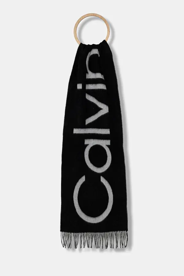 Calvin Klein Kratki vuneni šal Calvin Klein