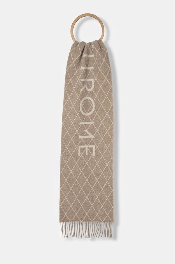 Marella Kratki vuneni šal Marella boja: bež, s uzorkom, 2423546017200