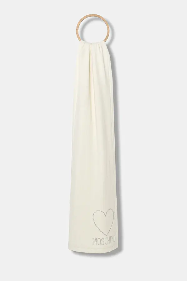 Moschino Kratki vuneni šal Moschino