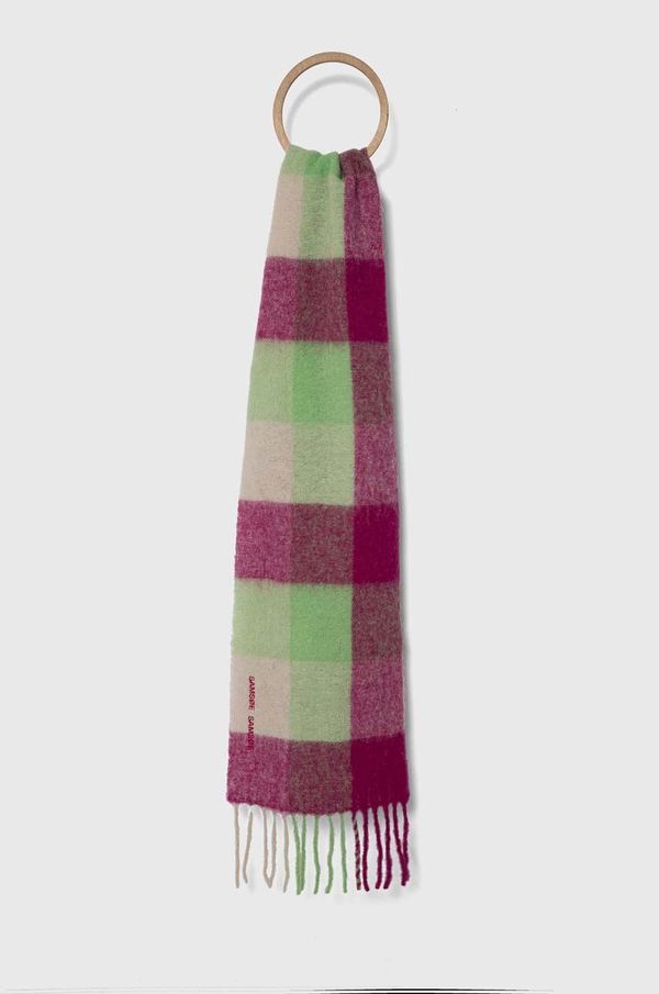 Samsoe Samsoe Kratki vuneni šal Samsoe Samsoe boja: ružičasta, s uzorkom