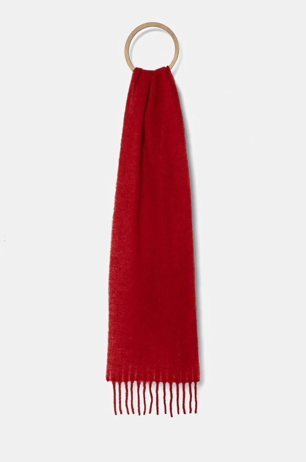 Samsoe Samsoe Kratki vuneni šal Samsoe Samsoe SAHILMA boja: crvena, bez uzorka, F24400061