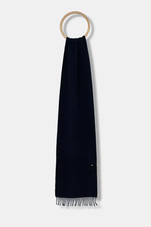 Tommy Hilfiger Kratki vuneni šal Tommy Hilfiger