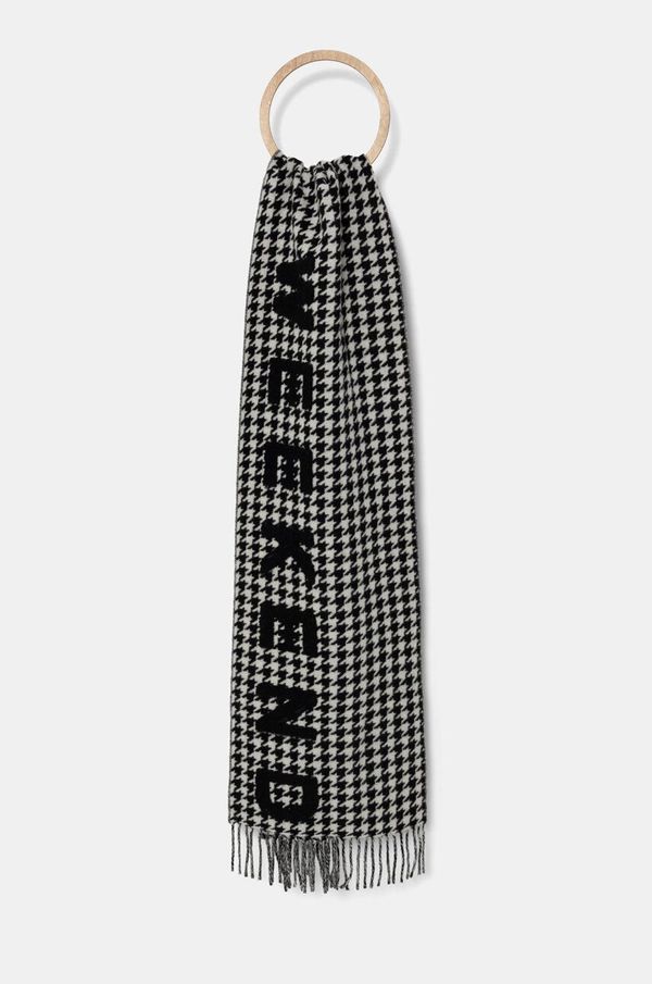 Weekend Max Mara Kratki vuneni šal Weekend Max Mara boja: bijela, s uzorkom, 2425546065600