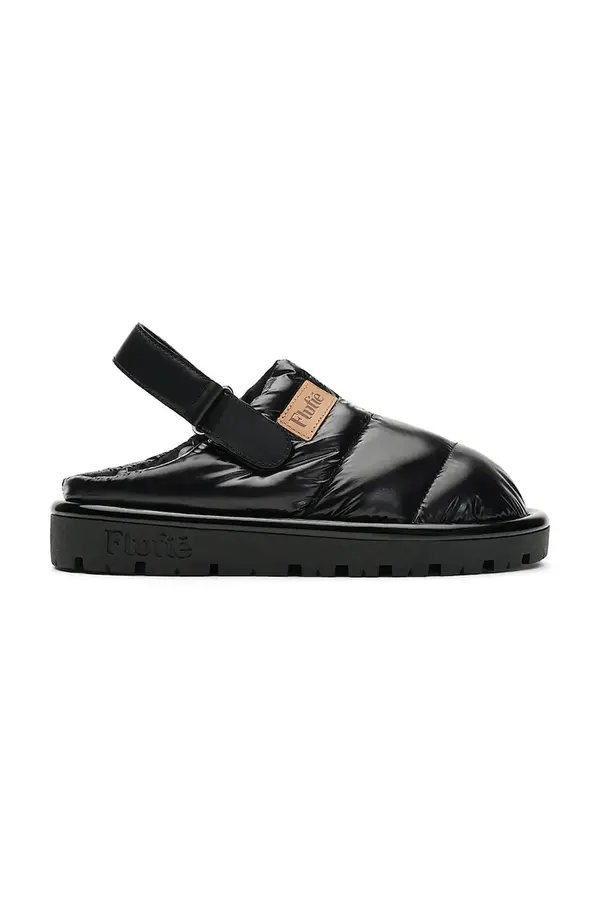 Flufie Kućne papuče Flufie Jet Black