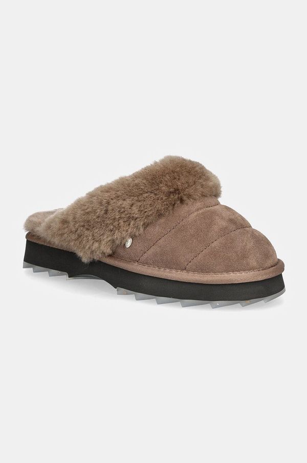 Emu Australia Kućne papuče od brušene kože Emu Australia Ornate boja: bež, W13131.MUSH