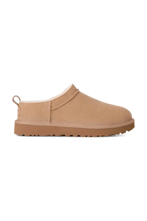 UGG Kućne papuče od brušene kože UGG Classic Micro