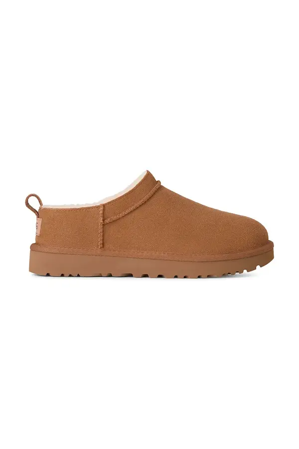 UGG Kućne papuče od brušene kože UGG Classic Micro
