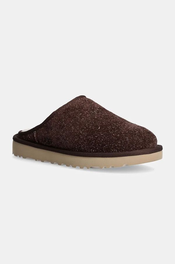 Ugg Kućne papuče od brušene kože UGG Classic Slip-On Shaggy Suede boja: smeđa, 1153104-BCDR
