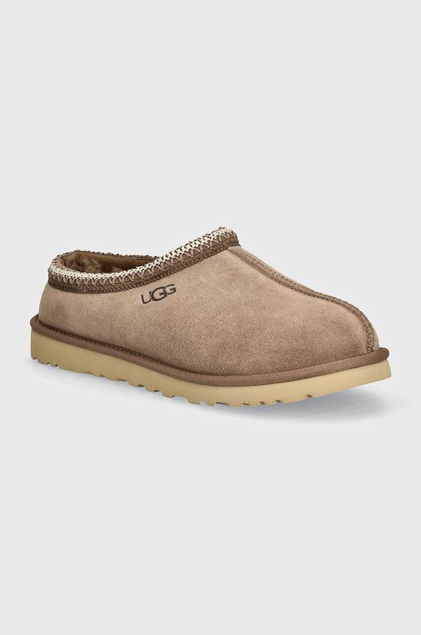 Ugg Kućne papuče od brušene kože UGG Tasman boja: bež, 5950-CRBO