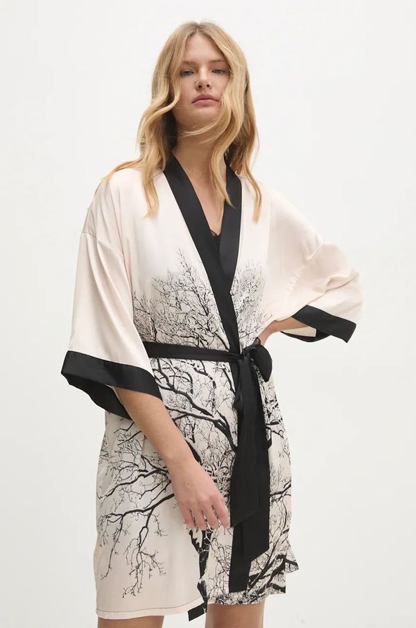 Answear Lab Kućni ogrtač Answear Lab boja: bež