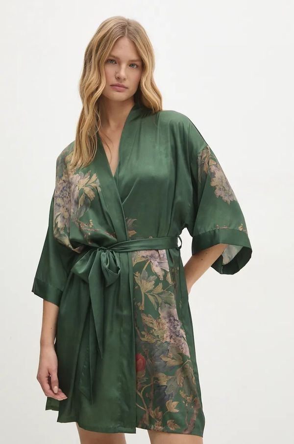 Answear Lab Kućni ogrtač Answear Lab boja: zelena