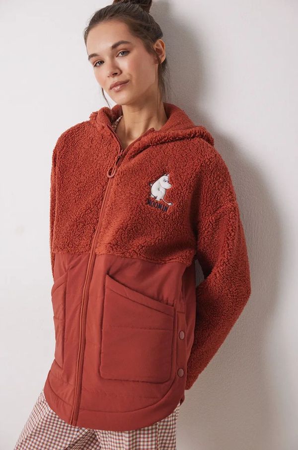 women'secret Kućni ogrtač women'secret MOOMIN boja: bordo, 4418926