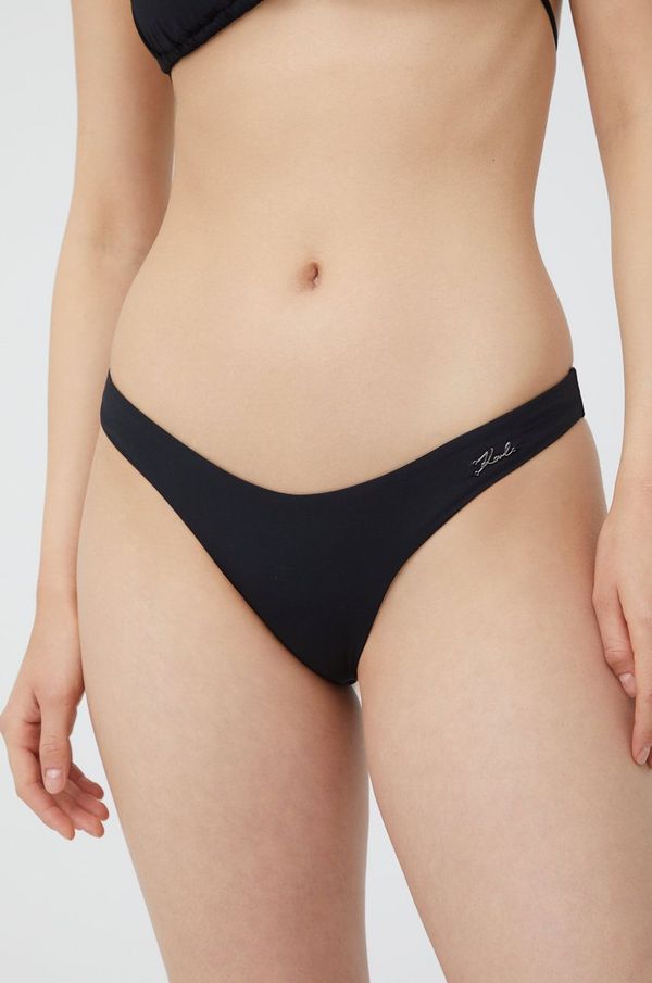 Karl Lagerfeld Kupaće brazilke Karl Lagerfeld boja: crna