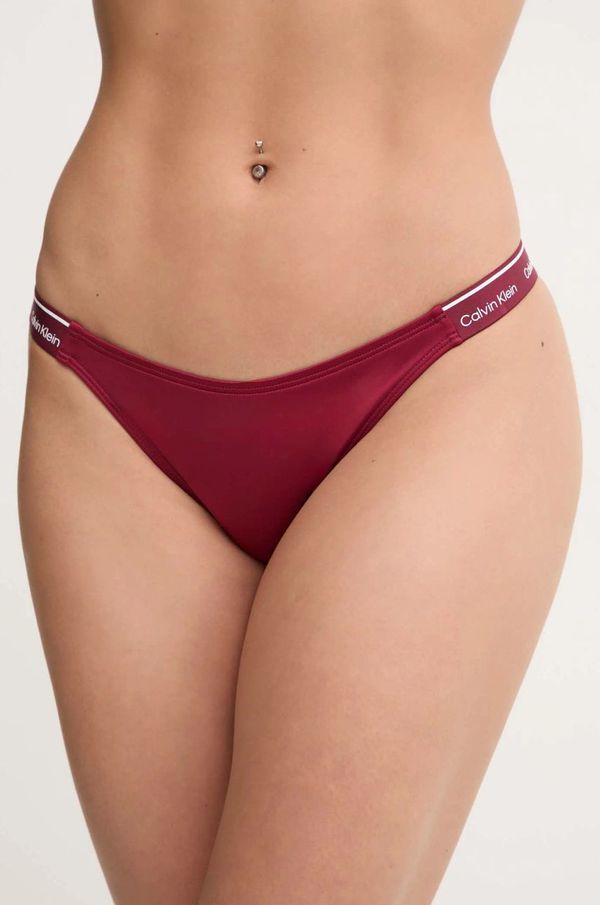 Calvin Klein Kupaće gaćice Calvin Klein boja: bordo, KW0KW02732