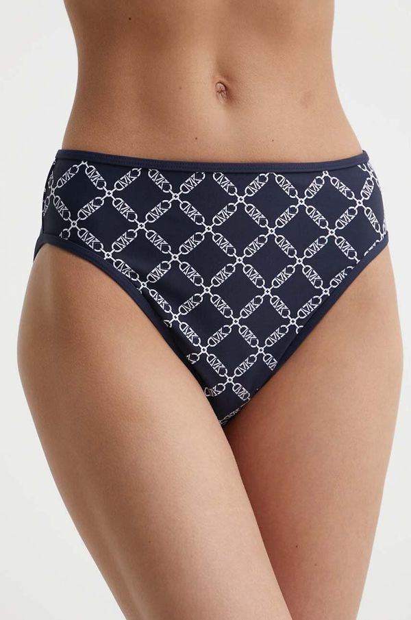 MICHAEL Michael Kors Kupaće gaćice MICHAEL Michael Kors HIGH LEG BOTTOM boja: tamno plava, MM7N066