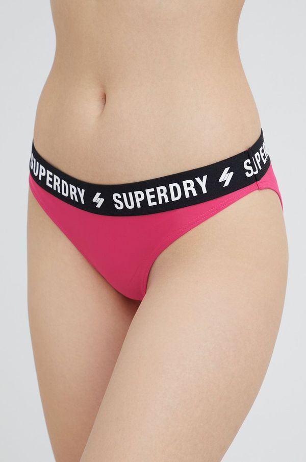 Superdry Kupaće gaćice Superdry boja: ljubičasta