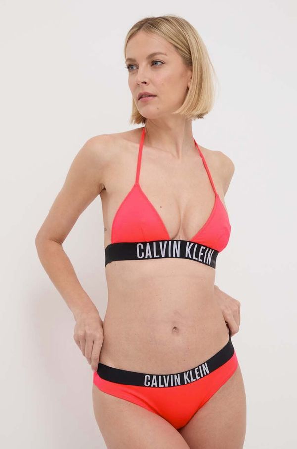 Calvin Klein Kupaći grudnjak Calvin Klein boja: ružičasta, mekane košarice, KW0KW02666