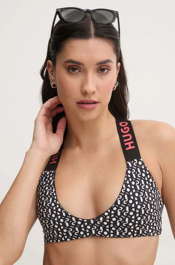 HUGO Kupaći grudnjak HUGO boja: crna, lagano učvršćene košarice, 50534948