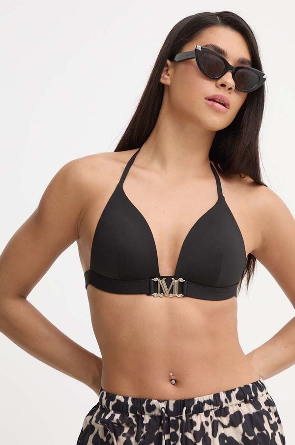 Max Mara Beachwear Kupaći grudnjak Max Mara Beachwear boja: crna, lagano učvršćene košarice, 2416821109600