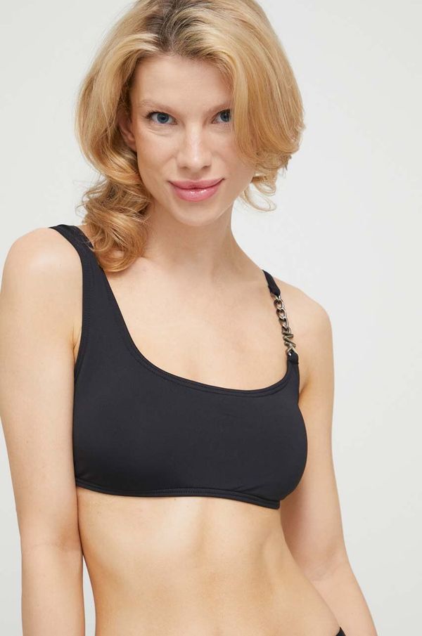 MICHAEL Michael Kors Kupaći grudnjak MICHAEL Michael Kors boja: crna, lagano učvršćene košarice