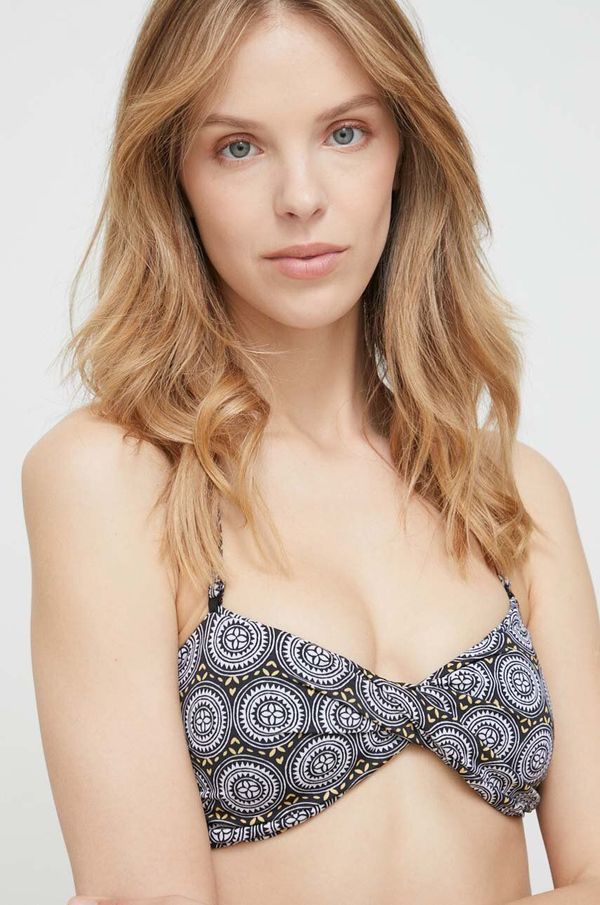 Pepe Jeans Kupaći grudnjak Pepe Jeans Merle boja: crna, lagano učvršćene košarice