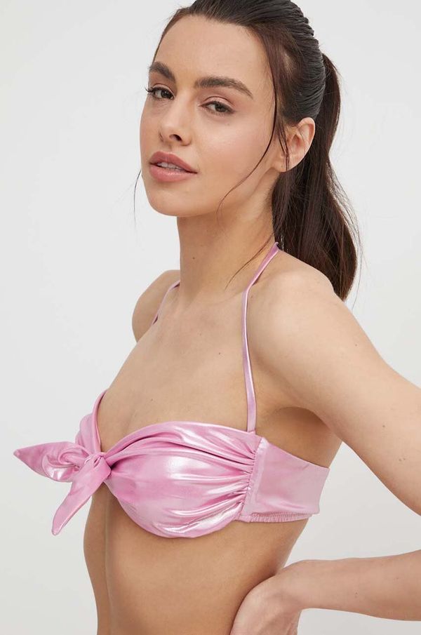 Pinko Kupaći grudnjak Pinko boja: ružičasta, mekane košarice, 103228 A1PN