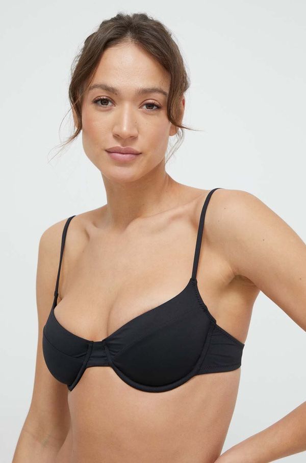 Polo Ralph Lauren Kupaći grudnjak Polo Ralph Lauren boja: crna, mekane košarice