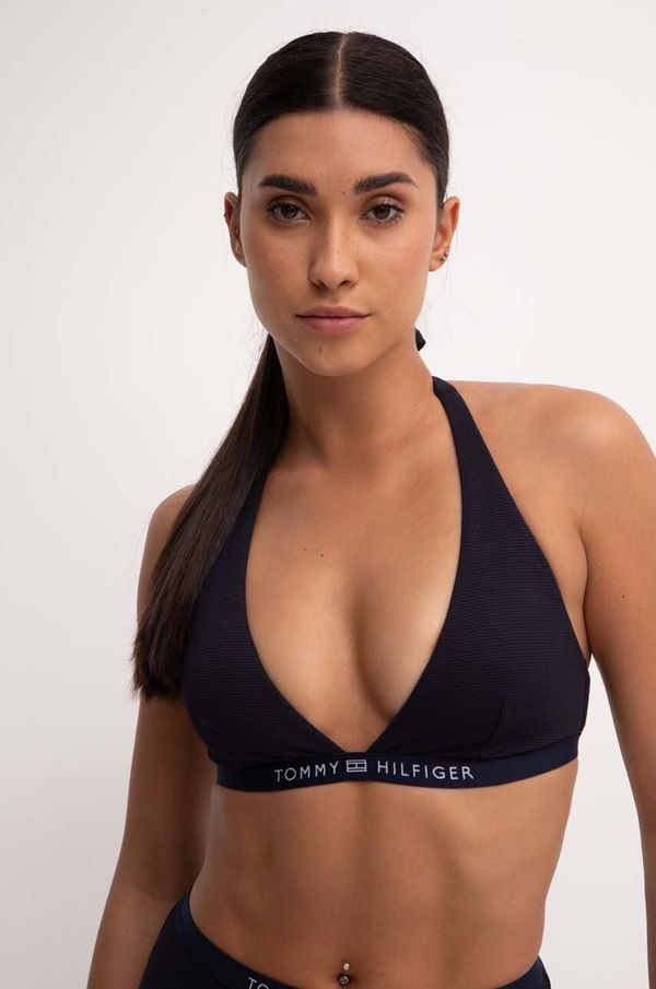 Tommy Hilfiger Kupaći grudnjak Tommy Hilfiger boja: tamno plava, lagano učvršćene košarice, UW0UW05257