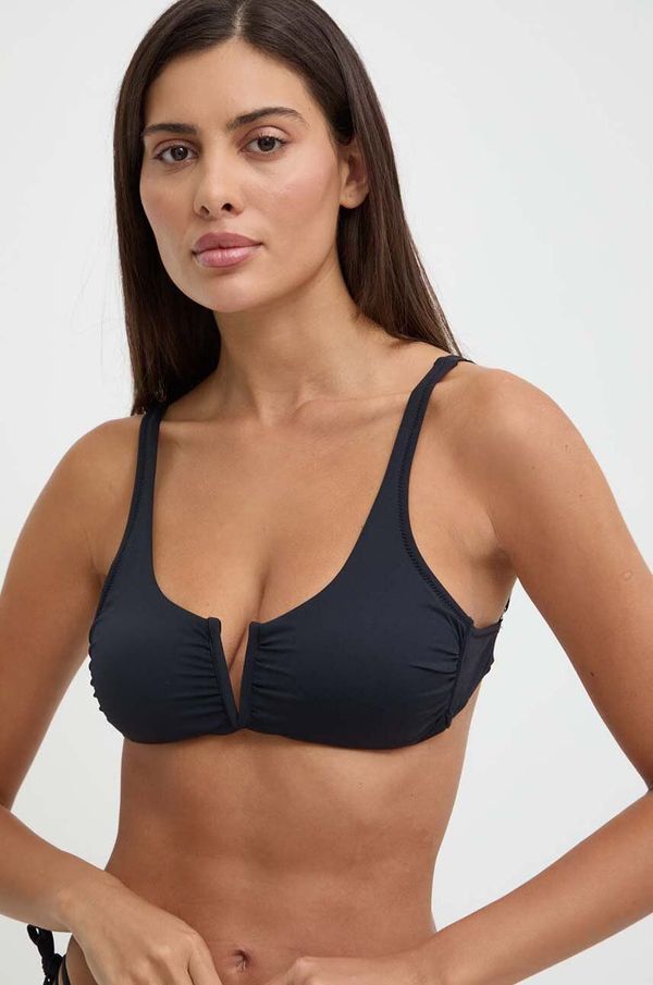 United Colors of Benetton Kupaći grudnjak United Colors of Benetton boja: crna, lagano učvršćene košarice