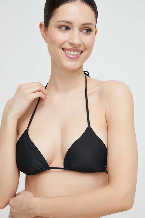 Volcom Kupaći grudnjak Volcom boja: crna, lagano učvršćene košarice