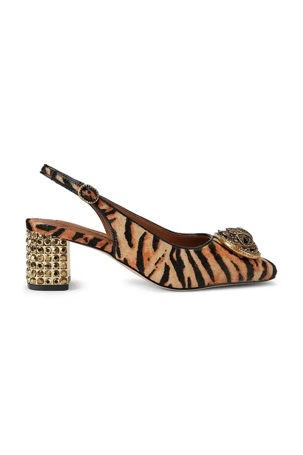 Kurt Geiger London Kurt Geiger London cipele s potpeticom s otvorenom petom od kože Chelsea Block Slingback