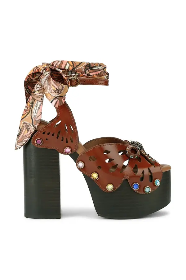 Kurt Geiger London Kurt Geiger London sandale kožne Butterfly Platform Sdl