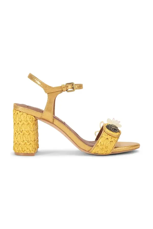 Kurt Geiger London Kurt Geiger London sandale s debelom potpeticom Kensington Langley Raffia