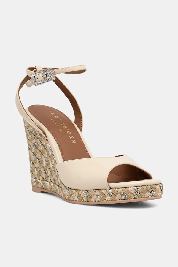 Kurt Geiger London Kurt Geiger London sandale s klinastom potpeticom Espadrille Wedge-Bone
