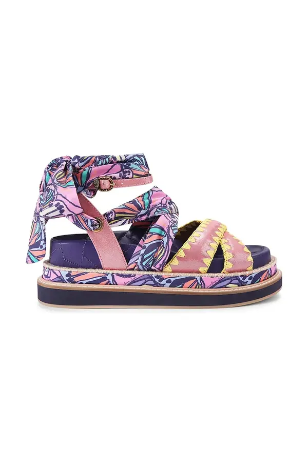 Kurt Geiger London Kurt Geiger London sandale s platformom za žene Orson Cross Scarf Sdl