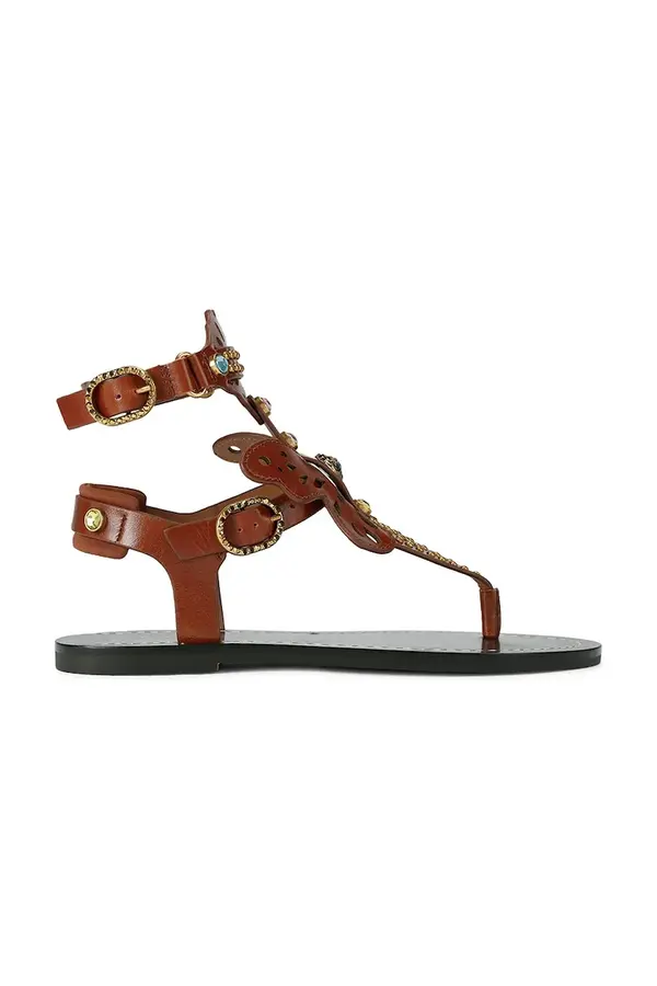 Kurt Geiger London Kurt Geiger London sandale s remenčićima za žene kožne Boho Butterfly Gladiator