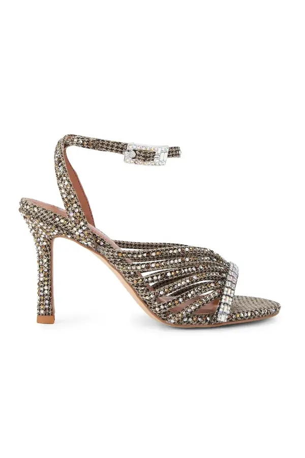 Kurt Geiger London Kurt Geiger London sandale s visokom potpeticom Crystal Strappy Sandal