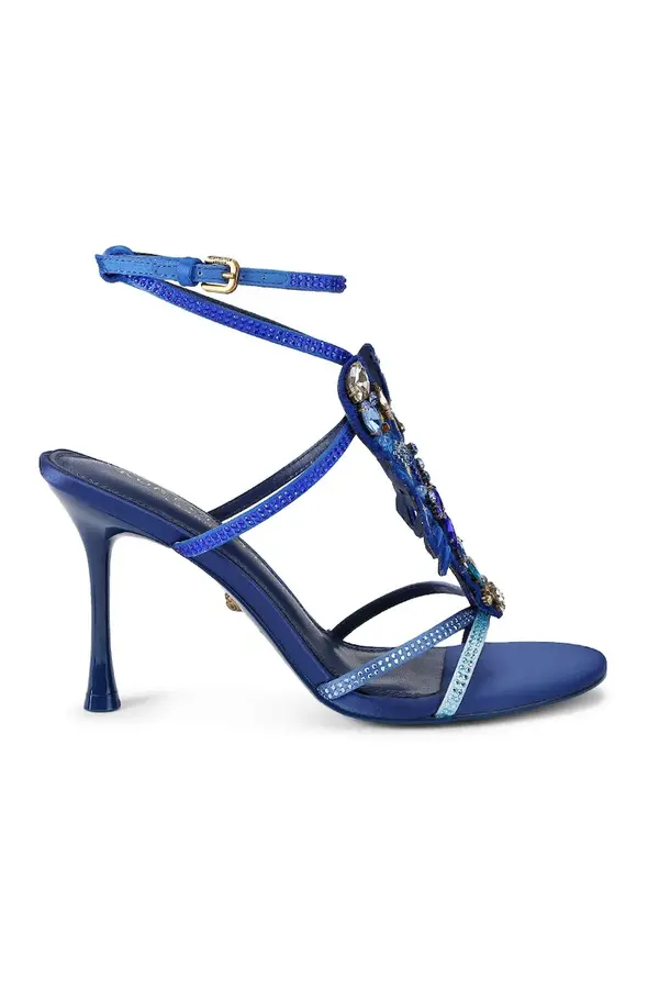 Kurt Geiger London Kurt Geiger London sandale s visokom potpeticom Lobster Sandal Blue Fabric