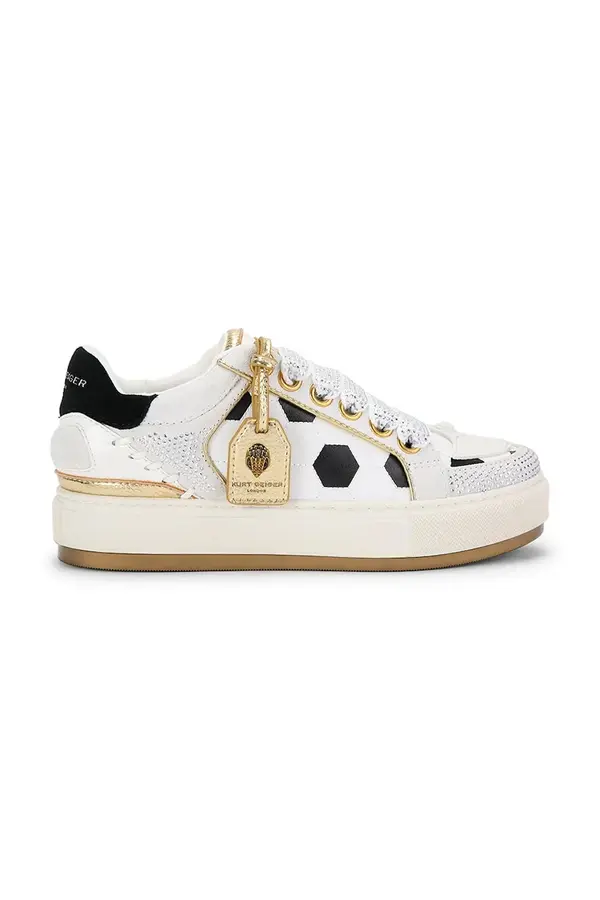 Kurt Geiger London Kurt Geiger London Southbank Footy White/Blk tenisice za djecu od kože