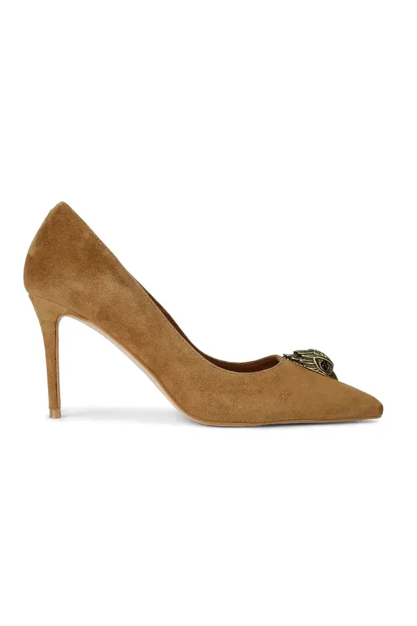Kurt Geiger London Kurt Geiger London štikle od brušene kože Belgravia Eagle Court Tan Suede