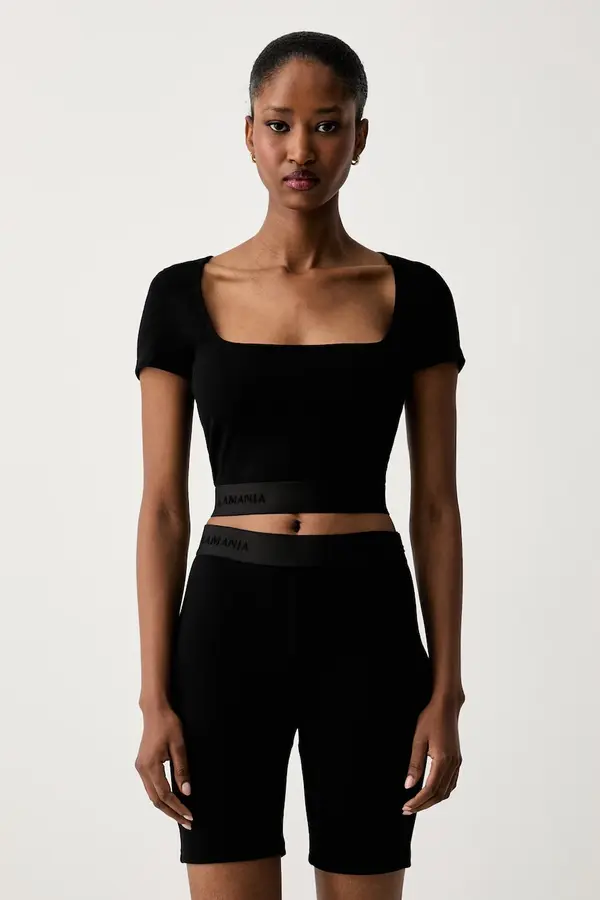 La Mania La Mania crop top za žene od viskoze LEX