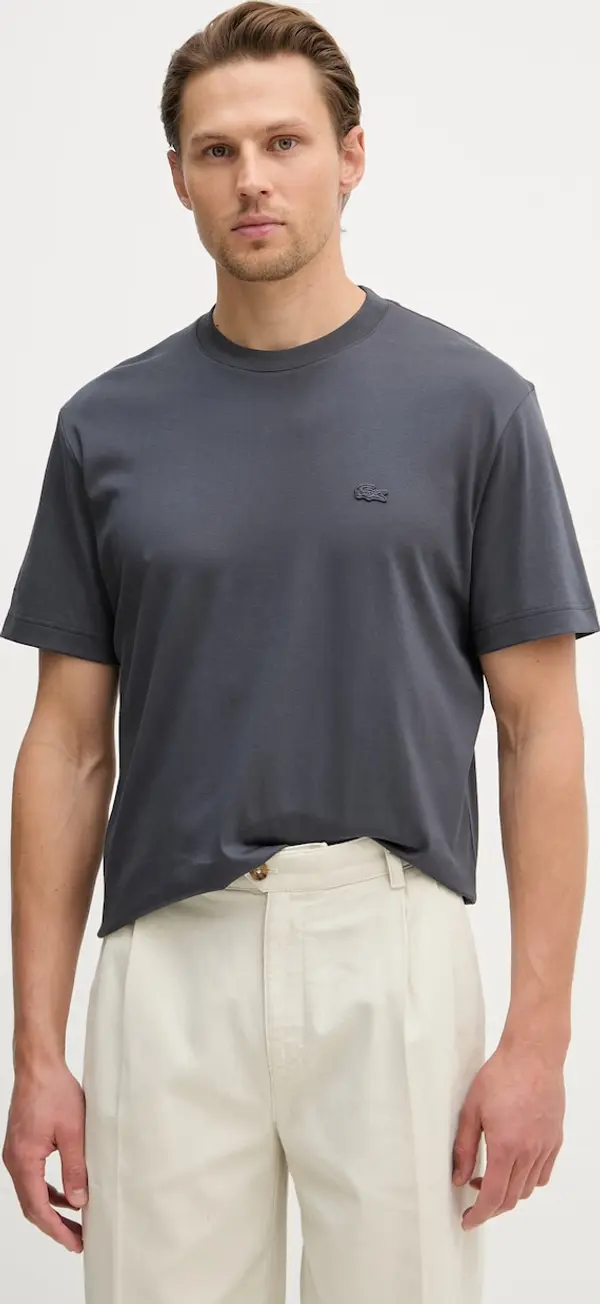 Lacoste Lacoste basic majica kratkih rukava muška od pamuka