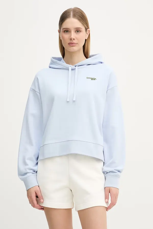 Lacoste Lacoste dukserica sa kapuljačom za žene s pamukom