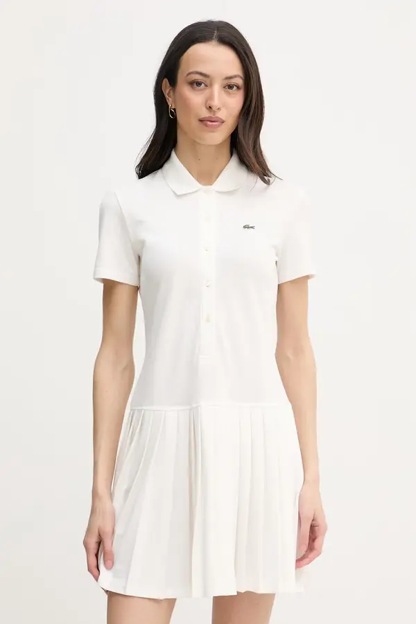 Lacoste Lacoste haljina s pamukom