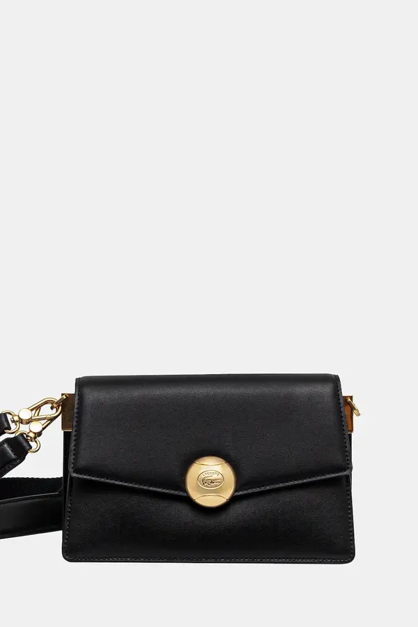 Lacoste Lacoste kožna crossbody torba za žene