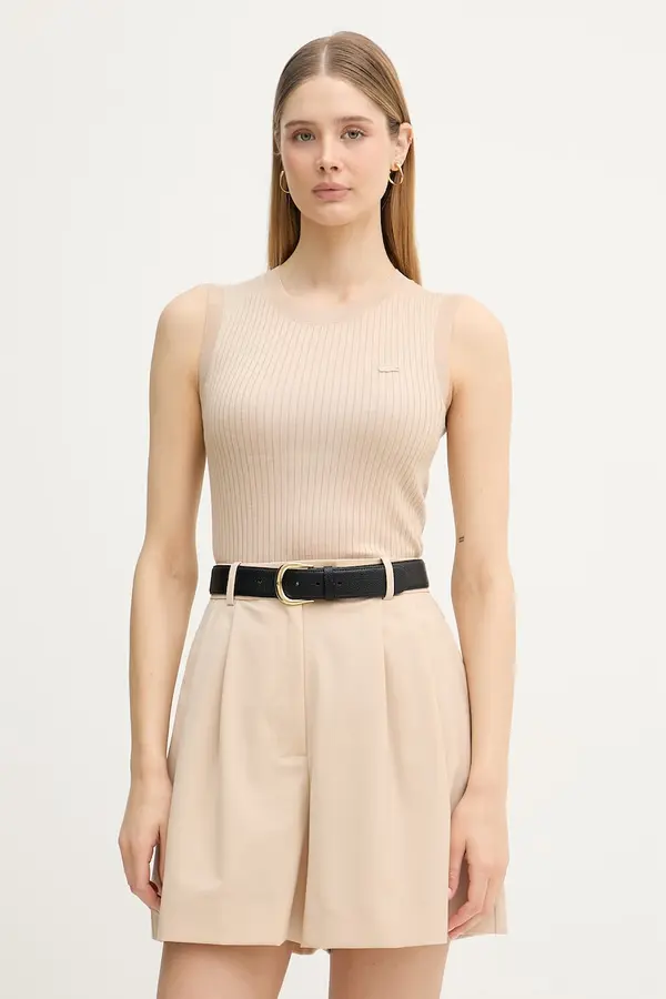 Lacoste Lacoste pleteni top ženski laneni