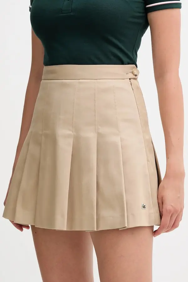 Lacoste Lacoste suknja od pamuka s elastanom