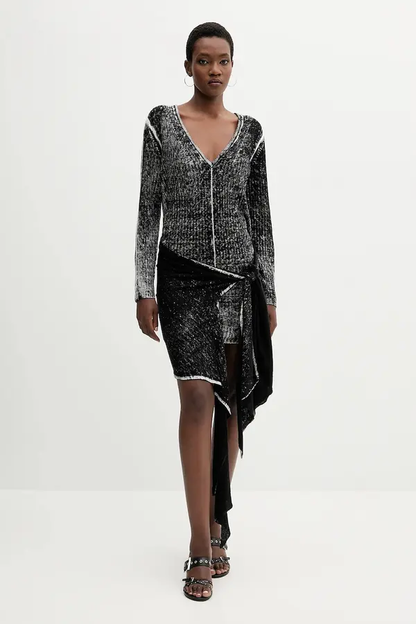 Diesel Lanena haljina Diesel M-EGANKNOT
