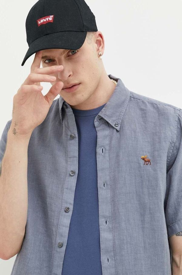 Abercrombie & Fitch Lanena košulja Abercrombie & Fitch regular, o button-down ovratnikom