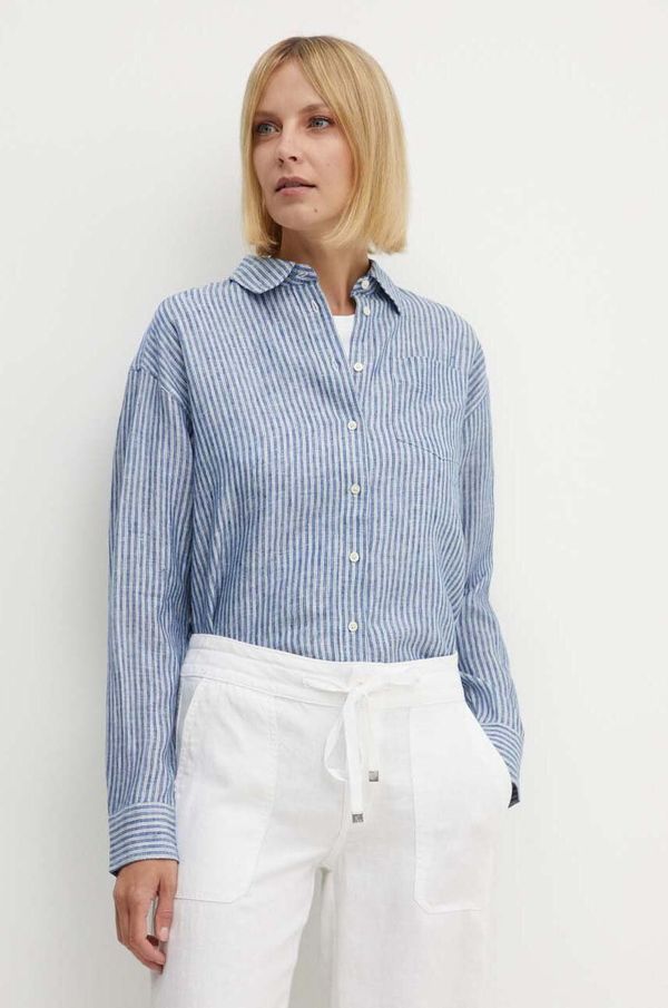 Lauren Ralph Lauren Lanena košulja Lauren Ralph Lauren relaxed, s klasičnim ovratnikom, 200932628